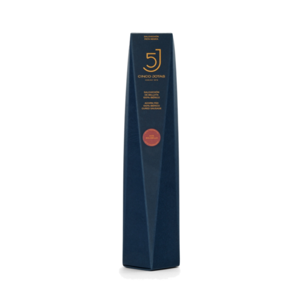 SALCHICHÓN 100% IBÉRICO DE BELLOTA CINCO JOTAS CANISTER