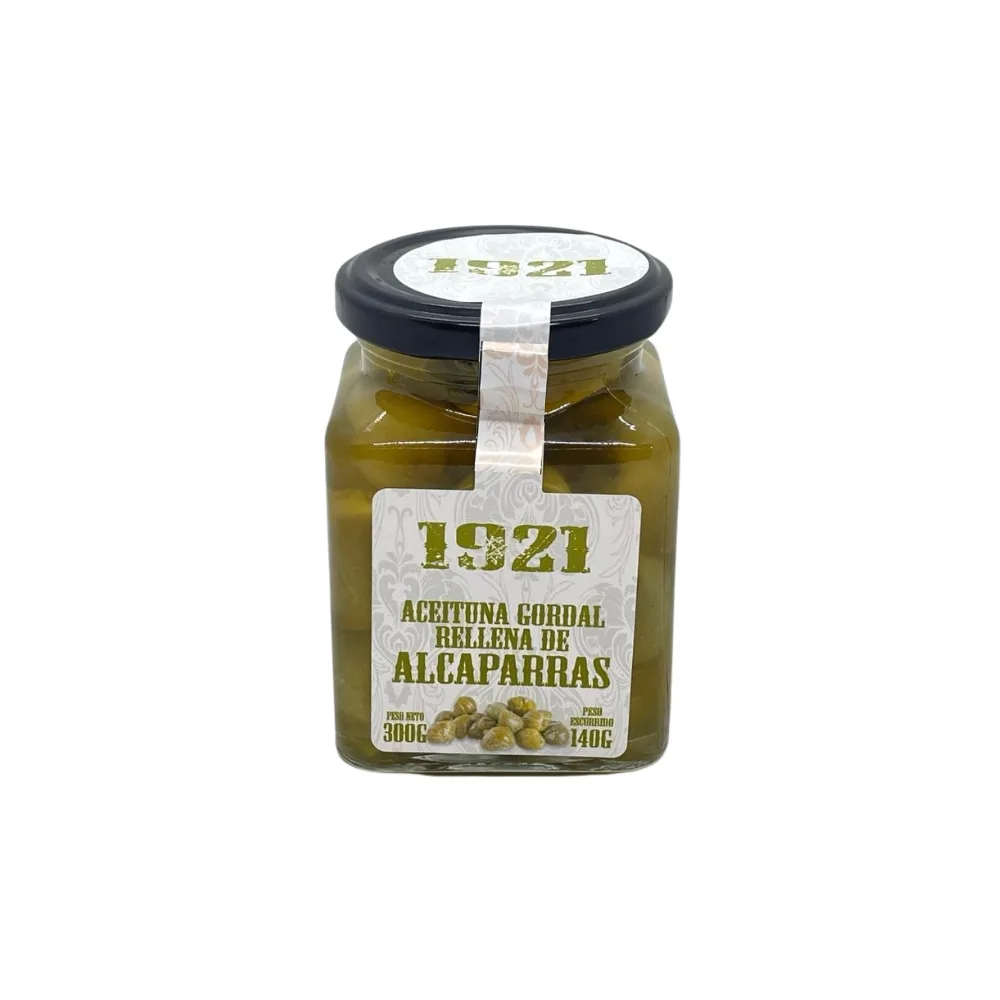 Aceitunas Gordales Rellenas de Alcaparras 1921 140gr