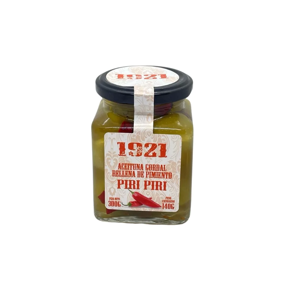 Aceitunas Gordales Rellenas de Piri-Piri 1921 140gr