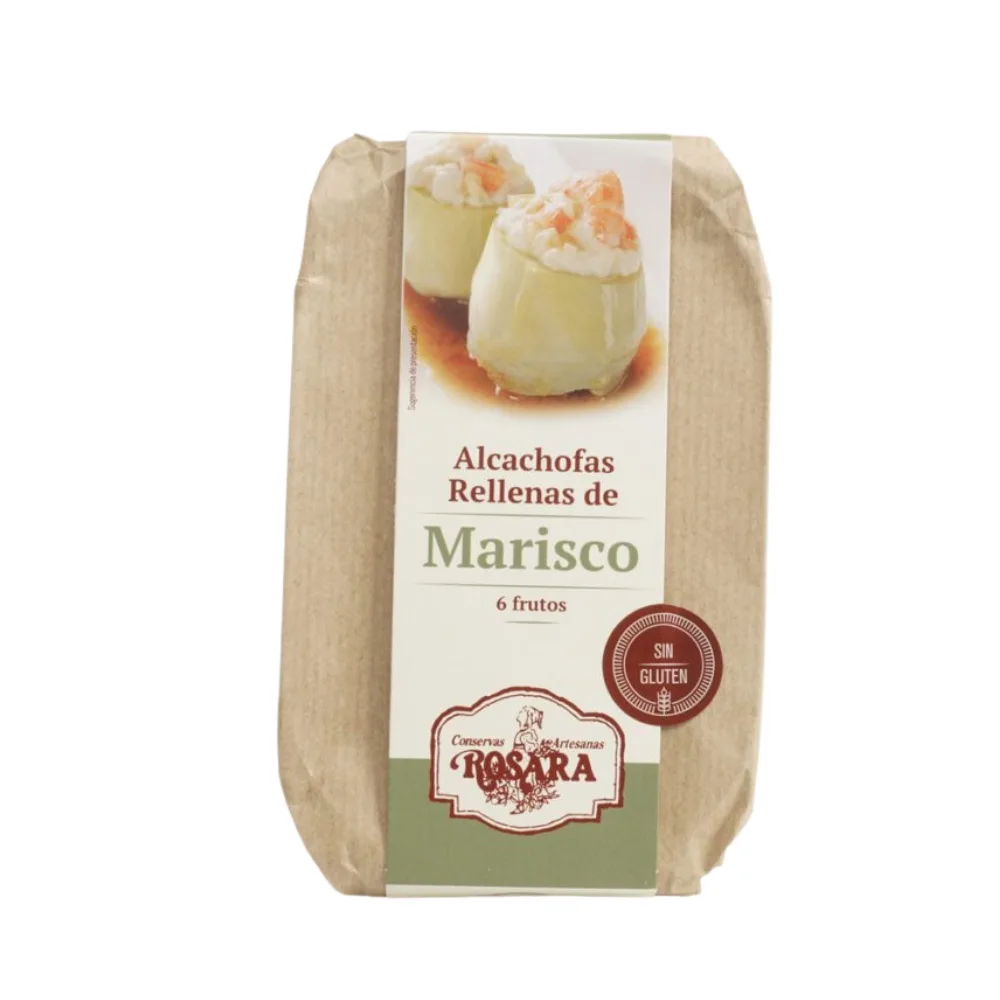 Alcachofas Rellenas de Marisco Rosara