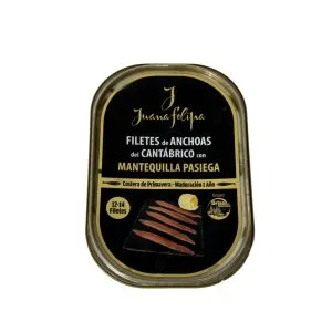 Anchoas del Cantábrico con Mantequilla Pasiega Juana Felipa 12-14 Filetes