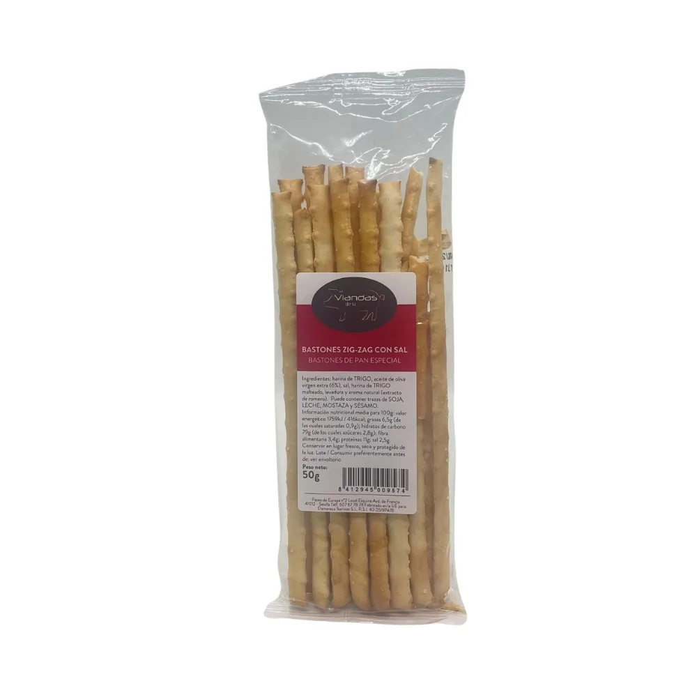 Bastones Zig Zag al Aceite de oliva Viandas de la Sierra 50gr