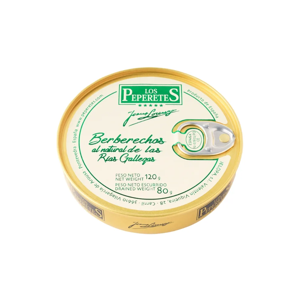 Berberechos al Natural Los Peperetes 120gr