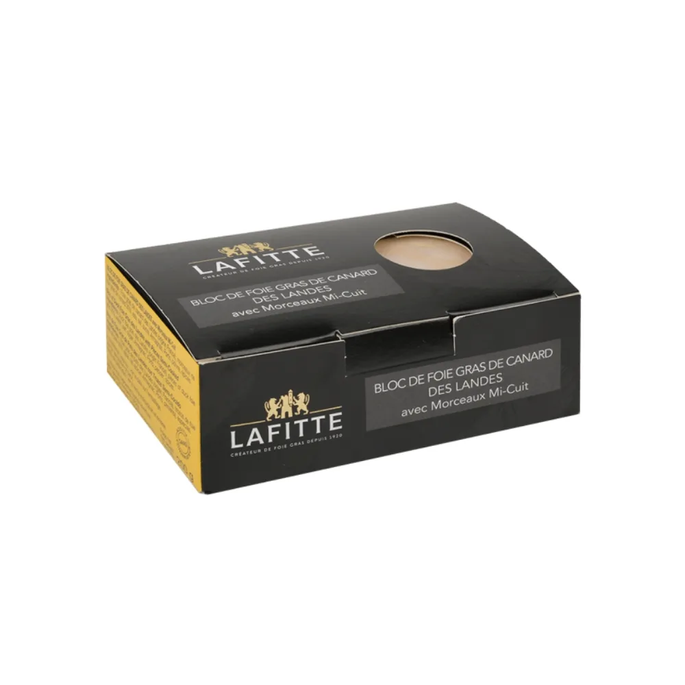 Bloc de Micuit Lafitte de Foie Gras de Pato con Trozos 180 gr