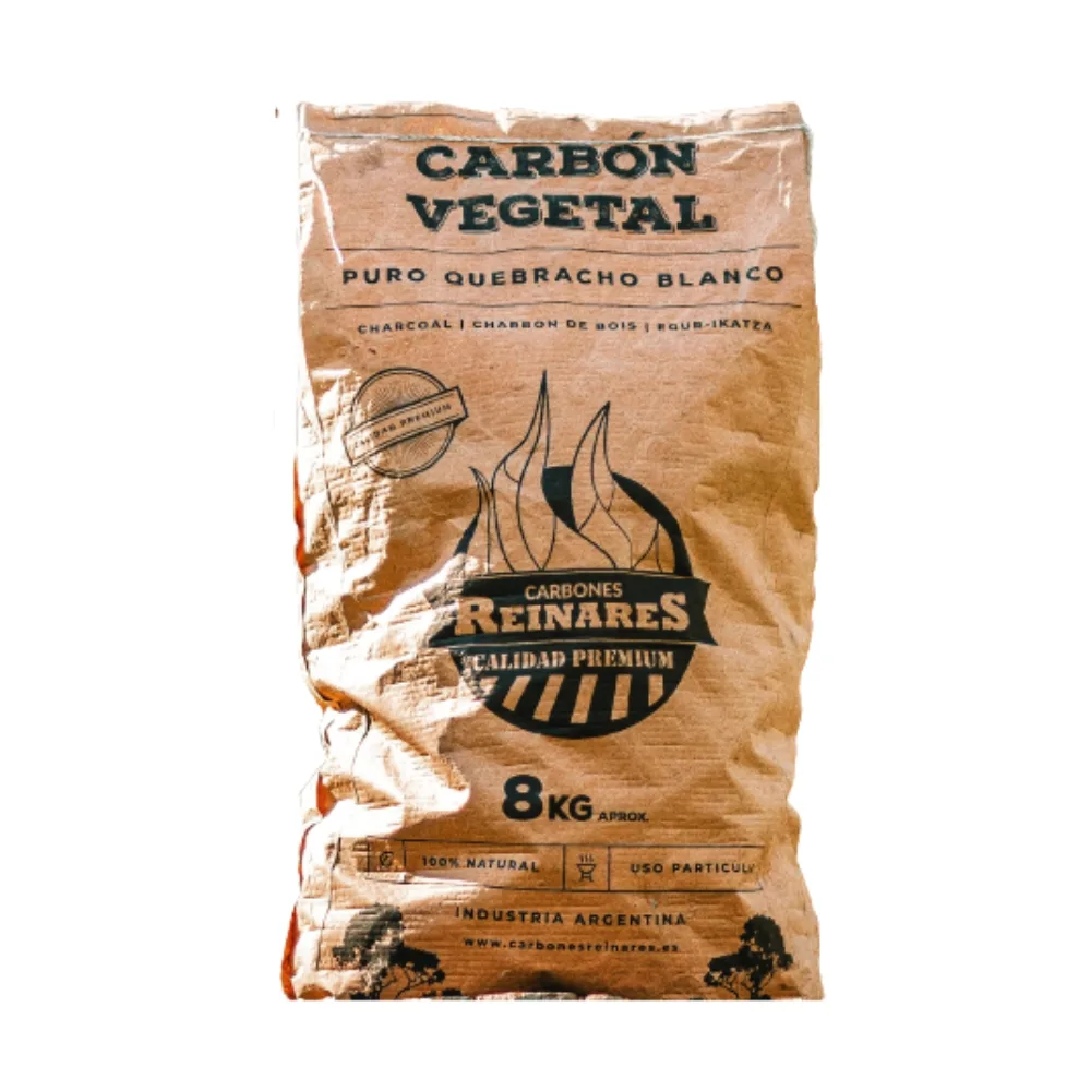 Carbón Vegetal Puro de Quebracho Reinares 8kg