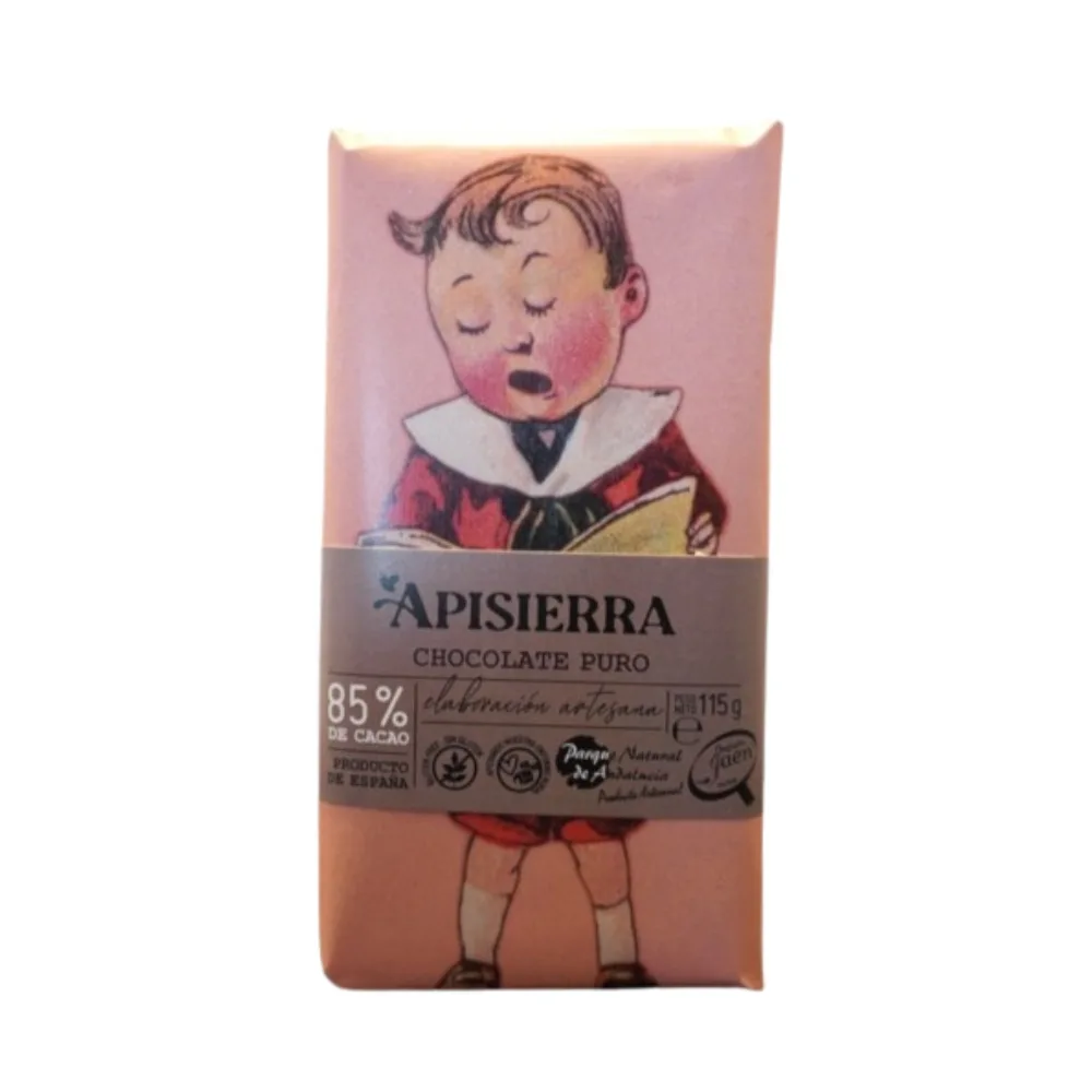 Chocolate Puro 85% Apisierra 115gr