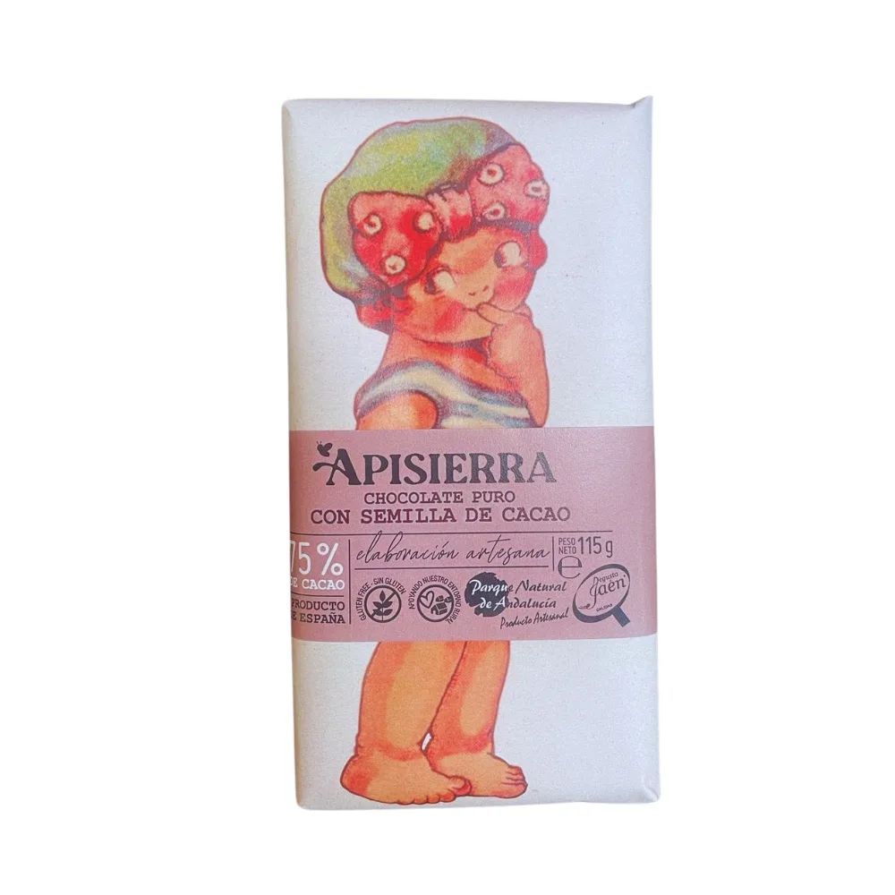 Chocolate Puro con Semilla de Cacao 115gr