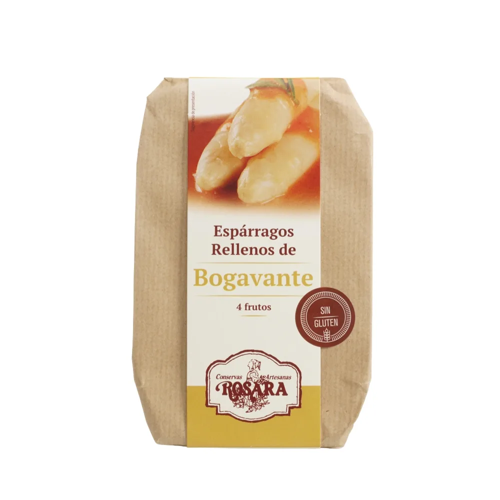 Espárragos Rellenos de Bogavante Rosara