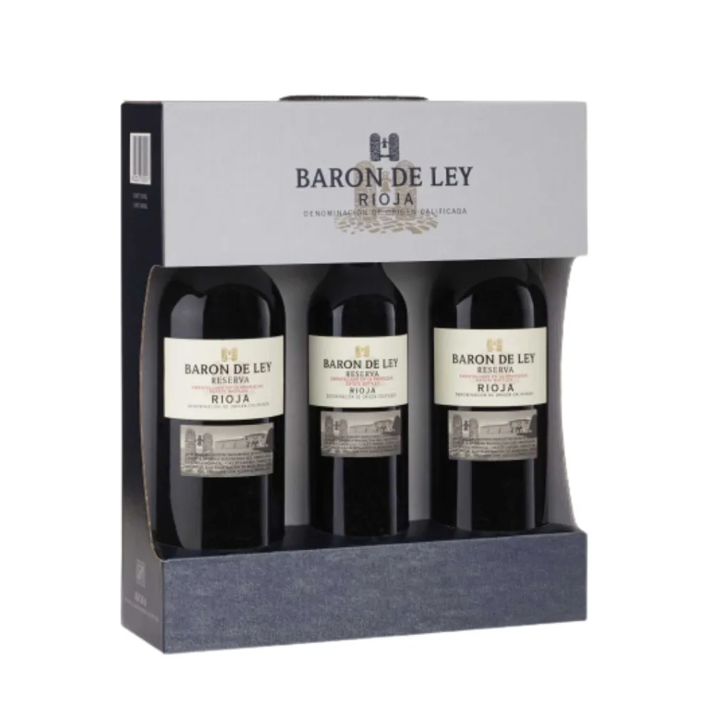 Estuche 2 Vino Tinto Baron de Ley Reserva 75cl + Vino Baron de Ley Reserva 50cl
