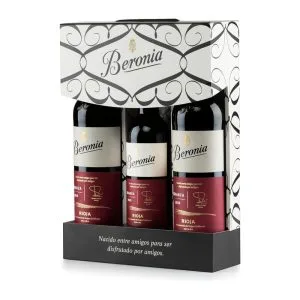 Vino Tinto Estuche Beronia Crianza 2 botellas 75cl + 1 Bot 37,5cl