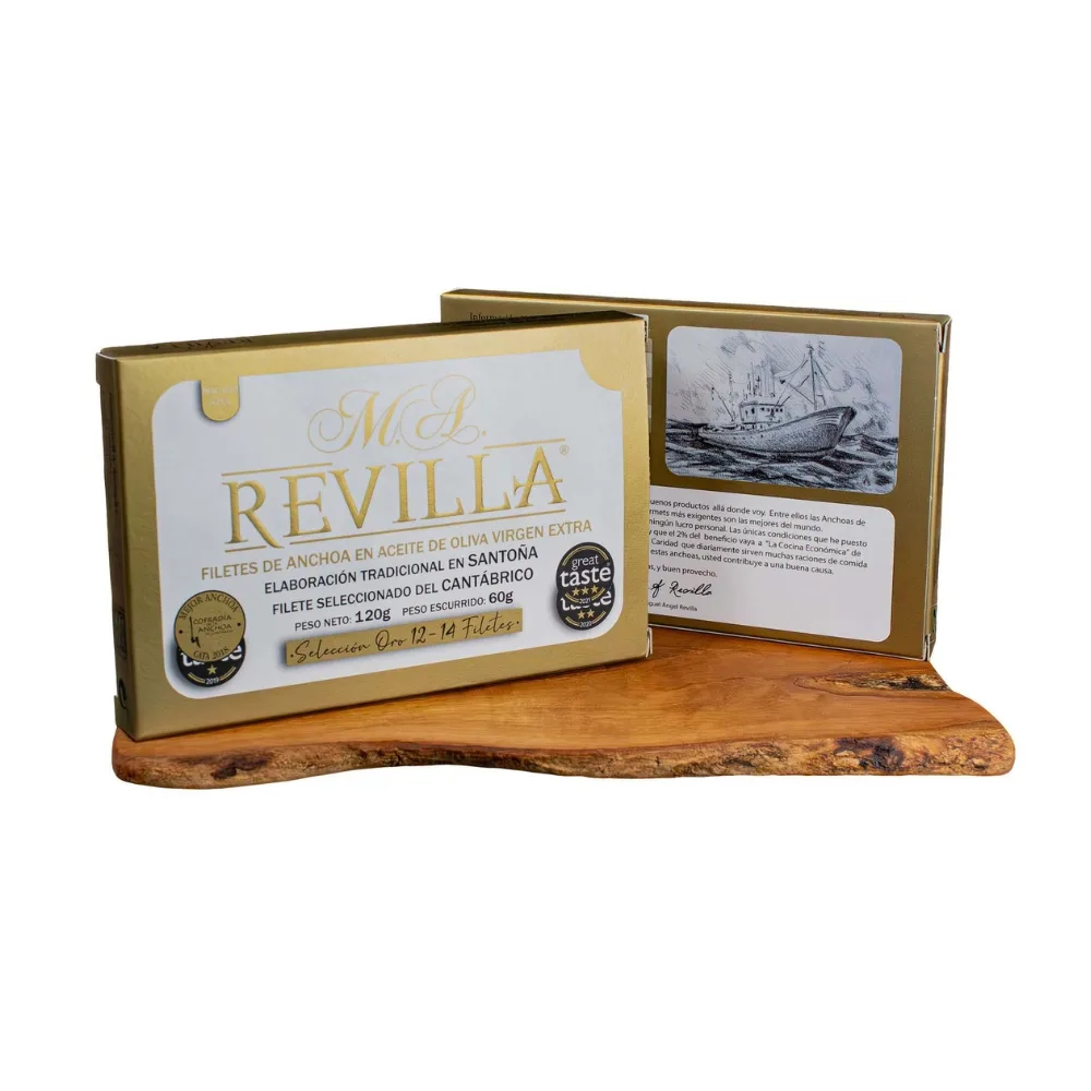 Filetes de Anchoa Edición Oro M.A. Revilla 12-14 lomos