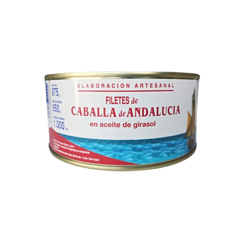 Filetes de Caballa en Aceite de Girasol La tarifeña 1000gr