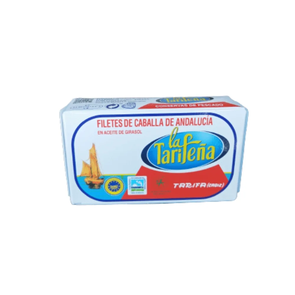 Filetes de Caballa en Aceite de Girasol La tarifeña 125gr