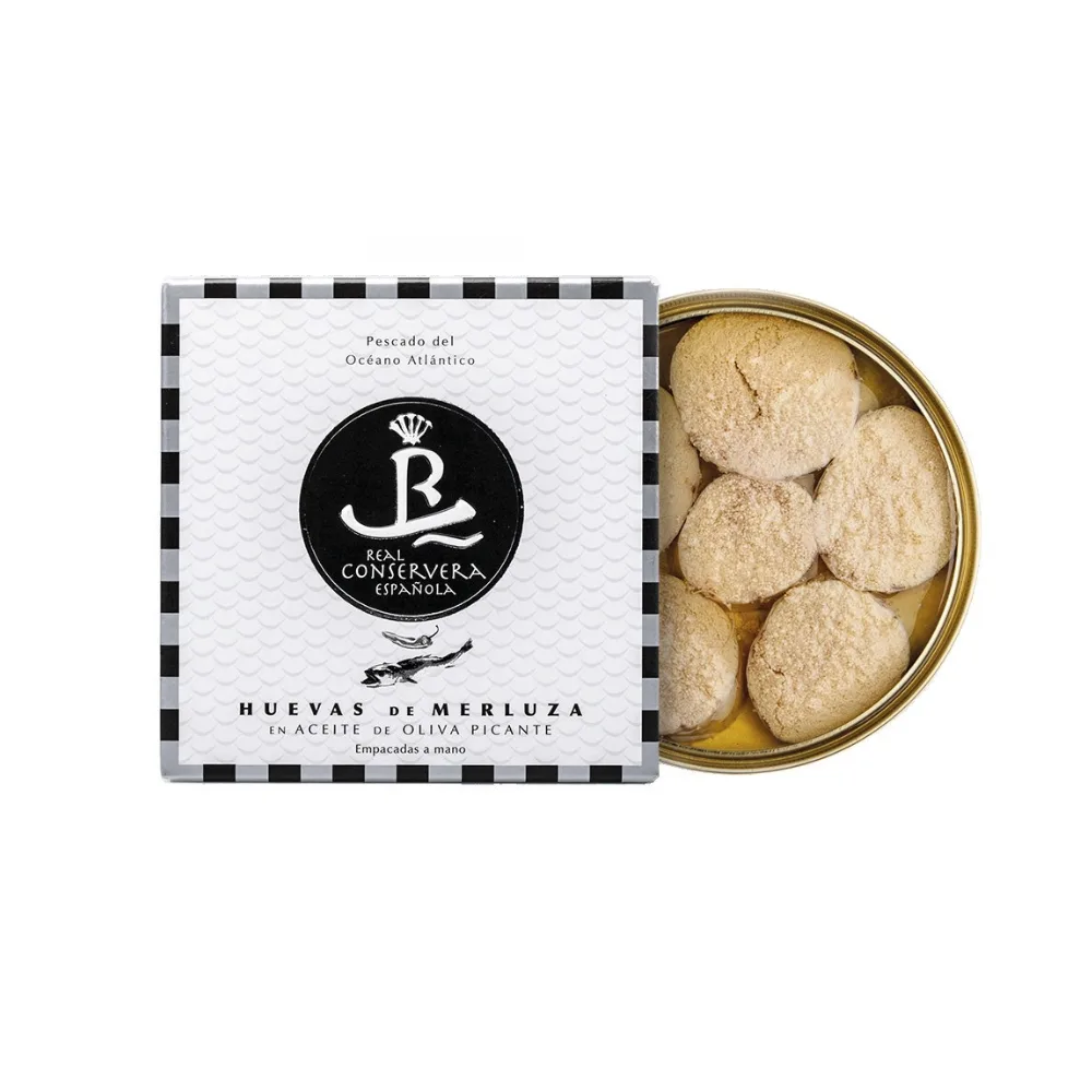 Huevas de Merluza en Aceite de Oliva Picantes 120gr RCE