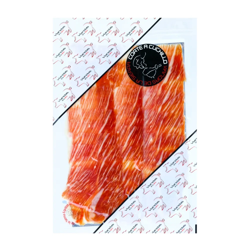 JAMÓN 50% IBÉRICO DE CEBO 100GR CORTE A CUCHILLO