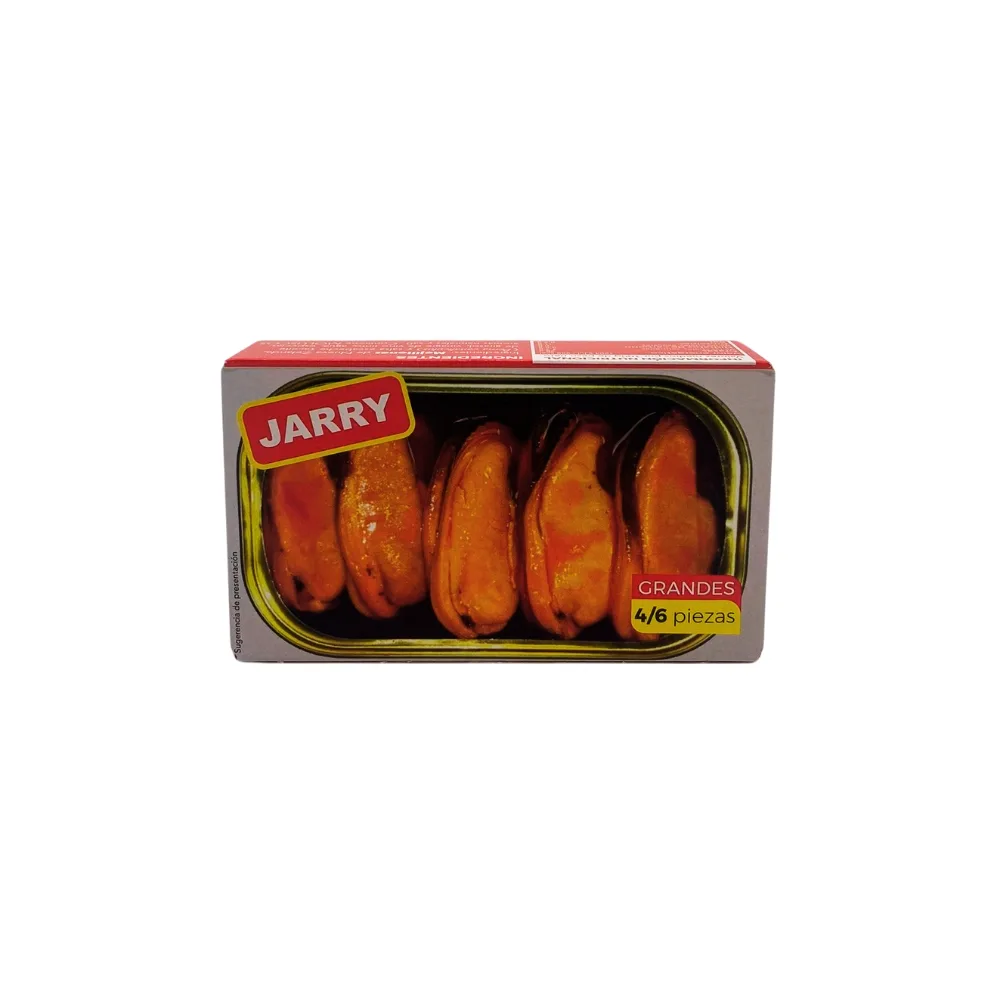 Mejillones en Escabeche Jarry 4/6 Grandes