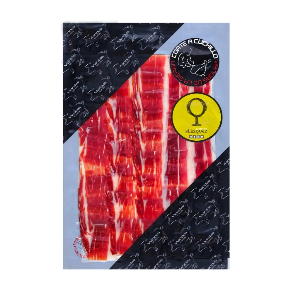 JAMÓN 100% IBÉRICO DE BELLOTA BLÁZQUEZ 100GR CORTE A CUCHILLO