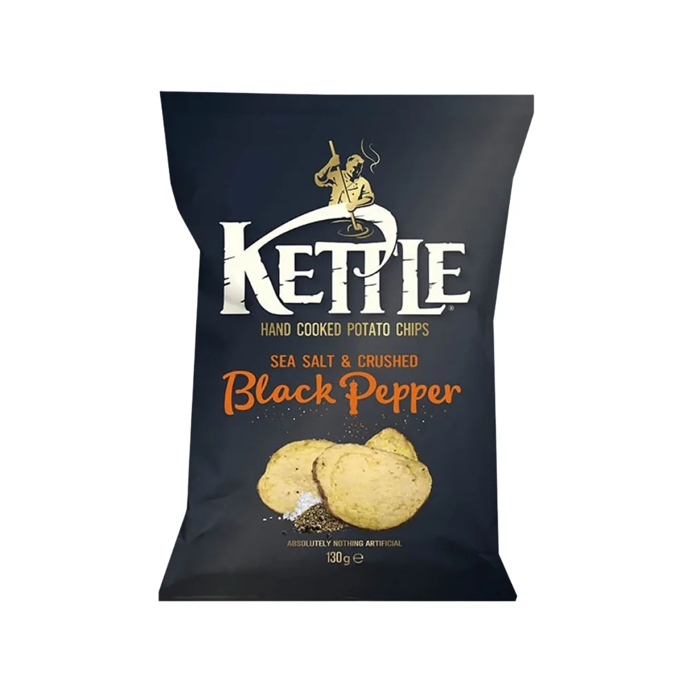 Patatas Fritas con Pimienta Negra Molida Kettle 130gr