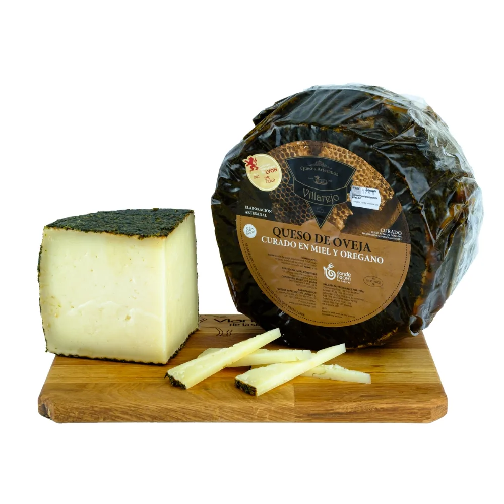 QUESO DE OVEJA CON MIEL Y OREGANO ARTESANO VILLAREJO