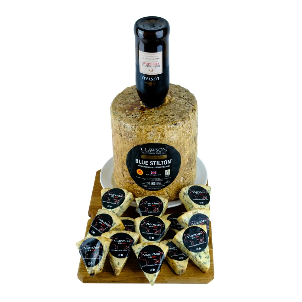 QUESO STILTON BLUE EMBORRACHADO AL P.X.