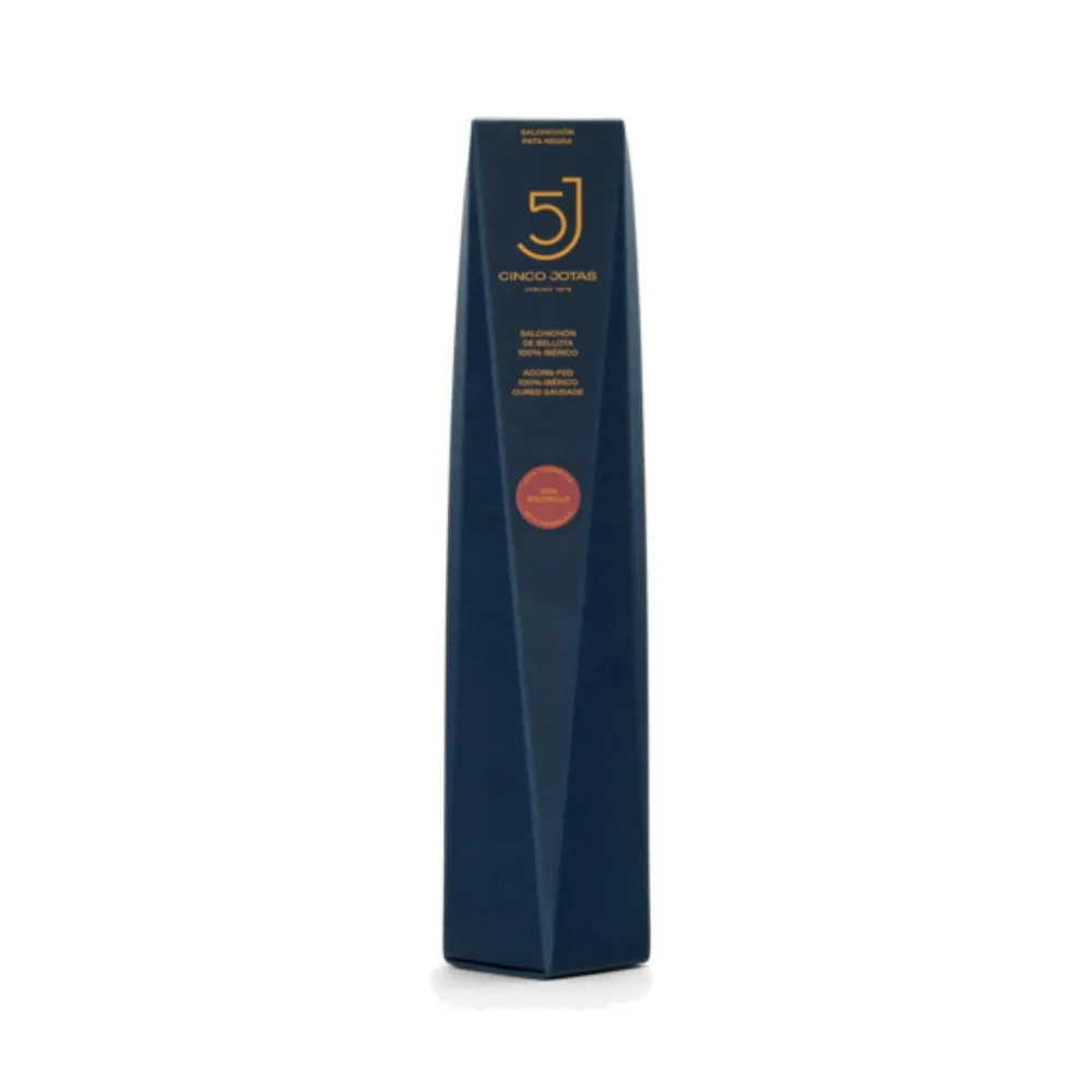 SALCHICHÓN 100% IBÉRICO DE BELLOTA CINCO JOTAS CANISTER