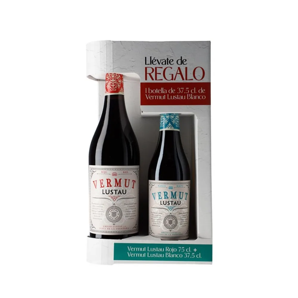 Estuche Vermut Lustau Rojo 75cl + Vermut Lustau Blanco 37,5cl